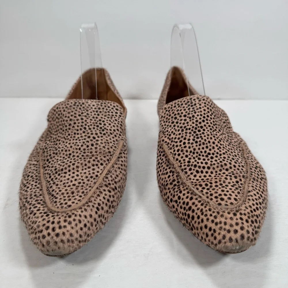 Madewell The Frances Skimmer Loafer In Calf Hair Muted Shell Multi Women Size 10 - Picture 3 of 13